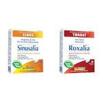 Boiron Sinusalia, 60 Tablets, Homeopathic Medicine for Nasal Congestion and Pain Related & Roxalia, 60 tablets, Homeopathic Medicine for sore throats and hoarseness