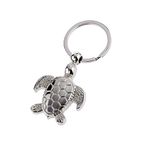 Amoyeric Personality Animal Keyrings Creative Metal Cute Turtle Keychain Pendant Keyrings Handbag Car Phone Decoration