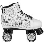 Chaya 810673 39 Unisex Roller Skates for Men and Women in White 59 mm / 78A Wheels ABEC 7 Bearings