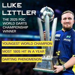 Target Luke Littler 22g Steel Tip Darts – Professional Set