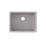 Elkay ELGU2522GS0 Granite 25" x 18.5" x 9.5" Single Bowl Undermount Kitchen Sink, Greystone