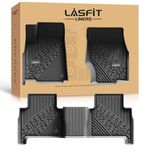 LASFIT Floor Mats Fit for Jeep Grand Cherokee 2022-2025 New (NOT for WK or Grand Cherokee L), All Weather Custom Fit Car Floor Liners 1st & 2nd Row, Black