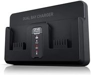 Hoover ONEPWR Dual Bay Battery, Compact 2 Battery Charging Hub, Black