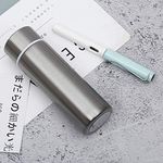 150ml Mini Cute Coffee Vacuum Small flasks Small Capacity Portable Stainless Steel Travel Drink Water Bottle Insulated Cup (Silver)