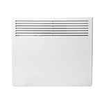 Devola DVNDM10 1000W Eco Electric Panel Heater with Adjustable Thermostat | Energy Efficient Technology, Lot 20 | Slimline Wall Mounted & Free Standing Plug in Low Energy Heaters with Timer | White