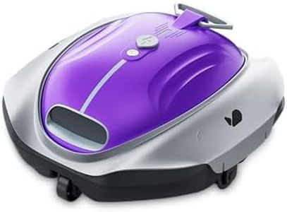 BUBLUE Bubot 300P Robotic Pool Cleaner, Cordless Pool Vacuum with Industry Leading Suction Power, Bluehole Tech, DirtLock Tech, Smart Sensor for Above-Ground Flat Pools up to 850 Sq.Ft, Purple