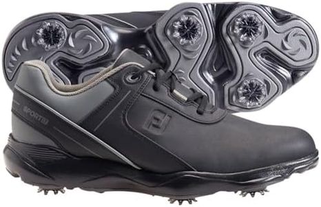 FootJoy Men's Sport Lt Golf Shoes Black/Charcoal Medium 12