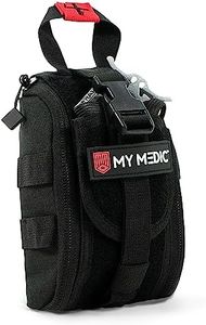 My Medic - TFAK - Ifak Trauma Kit with Tourniquet - HSA/FSA Approved - Over 35 Essential Life Saving First Aid Items For Car or Travel - Black