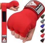 RDX Gel Boxing Hand Wraps Inner Gloves, Quick 75cm Long Wrist Straps, Elasticated, Padded Fist Hand Protection, Muay Thai MMA Martial Arts Punching Speed Bag Training Bandages, Under Mitts Handwraps