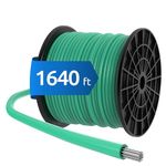 ECENCE Boundary Wire 1640ft Compatible with All Robotic Lawnmower, Suitable for Husqvarna and Other Brands, Define and Guide Perimeter Wire Ø 0.13 Zoll (Inch) Conductor Cross-Section of 17AWG