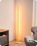 EDISHINE Modern Corner LED Floor Lamp, 57.5" Minimalist Dimmable Mood Lighting, Standing Tall Floor Lamp for Living Room, Bedroom, Home Office, 7 Color Temperature 2700~6000K