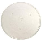 HQRP 16 1/2" Glass Turntable Tray Compatible with Panasonic F06014M00AP NN-H914BF NN-H924BF NN-H934BF NN-H935BF NN-H944BF NN-H964BF NN-S944WF NN-S924BF Microwave Oven Cooking Plate 16.5-inch 420mm