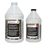 Magic Resin Clear Floor Epoxy Resin for Garages, Basements, Warehouses, Retail Stores and More | Highly Durable Resistant to Scratches, Spills, Stains 1.5 Gallon Kit 5.7 L (1 Gal. A + 0.5 B)