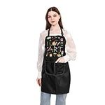 PLITI Artist Apron With Pockets Art Teacher Appreciation Gifts Art School Graduation Gift i Love Art Painter Art Lover Gift (i love art APU)