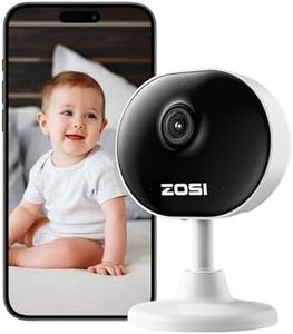ZOSI C688 1080p Cámara de Vigilancia WiFi Interior para Bebé/Mascota, Detección de Movimiento, Visión Nocturna