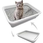 Collapsible Small Cat Litter Box，Op