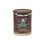 2 X Kirkland Signature 100% Colombian Filter Coffee Supremo Bean Dark Roast Fine Grind 1.36kg