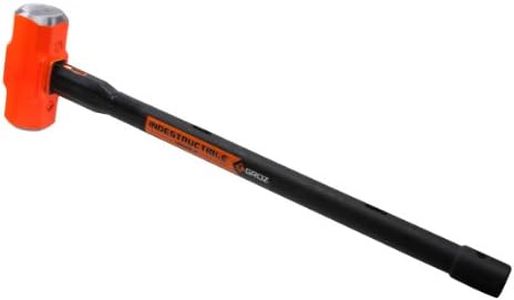 Groz 34562 30" Indestructible Sledge Hammer, 10 lb, Soft 30 HRC