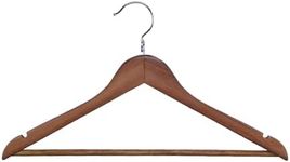Proman Products - Kascade Hangers, Space Saving Hangers, Customize Your Closet Organization (Walnut, 50-Pack)