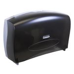 Kimberly-Clark Professional™ Jumbo Roll Toilet Paper Dispenser (09551), Combo Unit, Black, 20.43" x 13.12" x 5.8" (Qty 1)