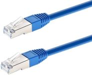 Monoprice Entegrade Cat6A Ethernet Patch Cable - Network Internet Cord - Zeroboot RJ45, Stranded, 550Mhz, STP, Pure Bare Copper Wire, 10G, 26AWG, 5', Blue