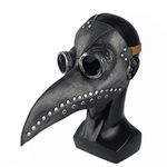 FUXHBFB Plague Doctor Mask Halloween Bird Mask Retro Rivet Steampunk Latex Mask Halloween Costume Retro Cosplay Masks Halloween Costume Props for Men Women