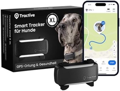 Tractive XL Smarter Hunde GPS Tracker | Modell 2026 | Live-GPS-Ortung | Weglaufalarm & Gesundheitswarnungen | Überwachung der Vitalwerte | Lange Akkulaufzeit | Empfohlen von Martin Rütter (Schwarz)