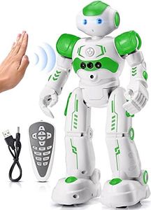 KingsDragon RC Robot Toys for Kids, Gesture & Sensing Remote Control Robot for Age 4 5 6 7 8 Year Old Boys Girls Birthday Gift Present (Green)