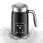 Maestri House Milk Frother, 4 in 1 Variable Temp and Froth Thickness Milk Frother and Steamer, 400ml Smart Touch Control Foam Maker, Memory Function for Latte, Cappuccino, Hot Chocolate,DualFro 400