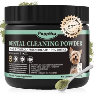 Dog Dental Powder, Teeth Cleaning Powder, Plaque & Tartar Off, 75 Servings
