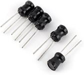 uxcell 104K 100mH Radial Lead Type Inductor Through Hole Mount Electronic Black 5 Pcs