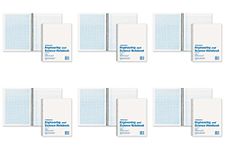 National Brand Engineering and Science Notebook, College with Margin and 10 X 10 Quad, White, 11 x 8.5 Inches, 60 Sheets (33610), 6 Packs