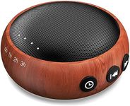 SoundMe Small Sound Machine Brown Noise Machine 30 Soothing Natural Sounds Rain Fan Pink White Noise Machine for Baby Kids Adults with 36 Volume Control Powered by AC or USB Sleep Timer Wood Grain