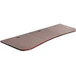 VIVO Dark Walnut 160cm x 81cm Universal Table Top for Standard and Sit to Stand Height Adjustable Home and Office Desk Frames, 3 Section Desktop, DESK-TOP1D