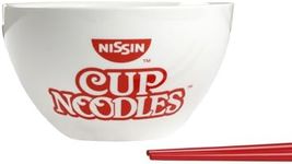 Bioworld Nissin Cup Noodles 20 oz Ramen Bowl With Chopsticks