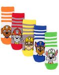 Paw Patrol Socks 5 Pack Kids | Boys Children Toddlers Multicolour Chase Marshall Rubble Rocky Zuma Characters | Footwear Accessories