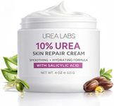 UREA LABS 10% Urea Cream with Aloe Vera, Jojoba Oil and Salicylic Acid - 150ml Hydrating Moisturizer for Dry, Chapped Hands, Feet, Face & Body - Repairs, Soothes & Nourishes Rough, Dry Skin - 4 Oz