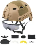 PINTY BJ Type Helmet and Goggles, M