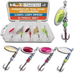 Hipster Pro Pack Rooster Tail Fishing Lures - Proven Inline Spinner Baits, Premium Trout Spinners for Trout and Salmon River Fishing, 100% USA Made by Hofmann's Lures (Flash Series)