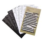 8 Sheets Inspirational Nice Words Stickers Jagowa with 1 Card Adhesive Motivational Quote Stickers for Journaling Scrapbook Notebook Diary, White