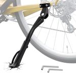 NICEDACK Bike Kickstand -40mm (2 Holes), Rear Mount Adjustable Bicycle Kickstands, Aluminum Alloy Strong Bicycle Kick Stand for 26-29 inch Electric & Mountain Adult Bike.
