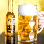 PrimeWorld 1000ml Large Beer Mug with Handle Crystal Clear Lead Free Mug Beer Mug, Beer Glass | Perfect for Home, Bars and parties-1Piece