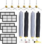 MZY LLC Side Brushes and Filters Replacement For iRobot Roomba 800 Series 870 880 Robotic Vacuum Parts-Include: 10 filters, 5 side brushes 3 armed