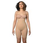 BUTTCHIQUE Full-Bodysuit All Over Body Sculpting (Beige Colour) Shapewear for Effective Tucking & Natural Contour With Adjustable Straps (XL)