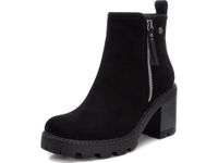 REFRESH - Ankle Boots Zip Closure for Women, Colour: Brown, Size: 37, Black/White, 8.5 UK