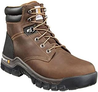 Carhartt Men's Rugged Flex 6 inch Comp Toe, Brown Oil Tanned Leather, 10.5