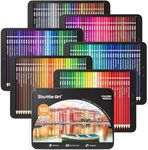 Shuttle Art 180 Coloring Pencils for Adults, Soft Core Coloring Pencils Set with 4 Sharpeners, Professional Color Pencils for Artists Kids Adults Sketching and Drawing
