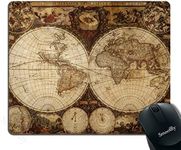 Smooffly Vintage World Map Mouse pa