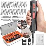 Anpress Electric Screwdriver Kit, 4V Power Cordless Screwdriver Rechargeable with 36 Magnetic Bits and Carrying Case, 3 LED Light Magnetic Hex Chuck Mini Electric Screw Driver Kit for DIY