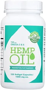 Manitoba Harvest Hemp Seed Oil Softgels, 780 Mg of Plant Based Omegas 3 & 6 per Serving, 120 Ct